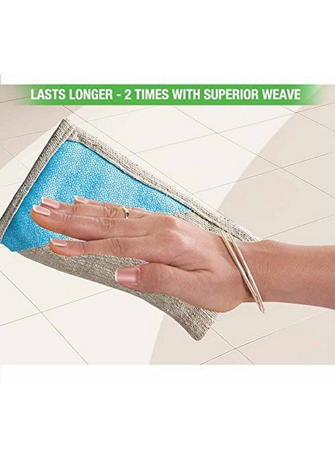 Scotch  Floor Cleaning Cloth (2 Units) & Silver Sparks Scrub Pad For Dishwashing (3 Units) - Image 3