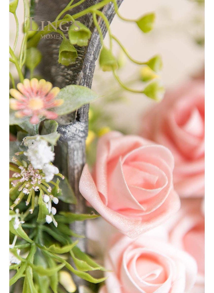 Ling's moment Ling's Moment Artificial Flowers  25Pcs 3"" Roses in Shimmer Peach Shades  Realistic DIY Foam Floral Fill for Wedding Bouquets/Centerpieces  Outdoor Party Backdrops  Room/Table  Garden/Pot Decorations  - Image 5
