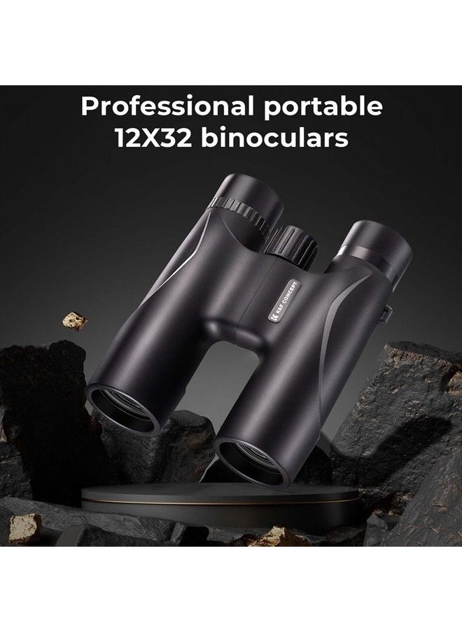 K&F Concept 12x32 Compact Binoculars for Kids and Adults, with BAK4 Prism, FMC Lens, IP65 Waterproof & Neck Strap for Bird Watching Hunting Travel Camping Stargazing  - Image 2