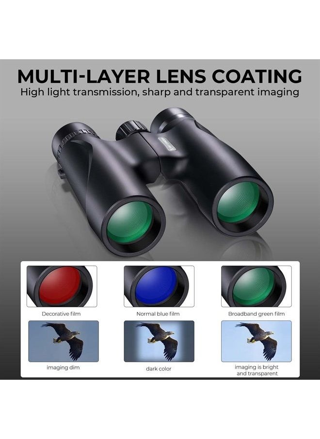 K&F Concept 12x32 Compact Binoculars for Kids and Adults, with BAK4 Prism, FMC Lens, IP65 Waterproof & Neck Strap for Bird Watching Hunting Travel Camping Stargazing  - Image 4