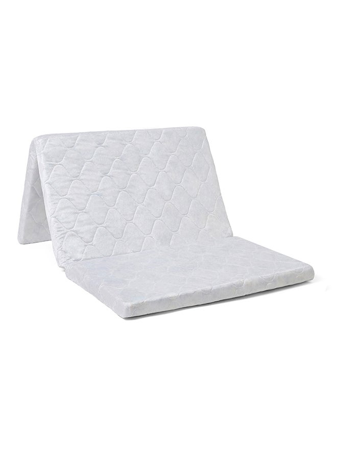 Emirates Living Tri-Fold Mattress - Folding Medicated Mattress - Rebonded Foam, 180 x 90 x 6 cm, Density 70-75kg/m3 very firm, Tricot Fabric 70 gsm, (180L x 90W x 6H cm)  - Image 4