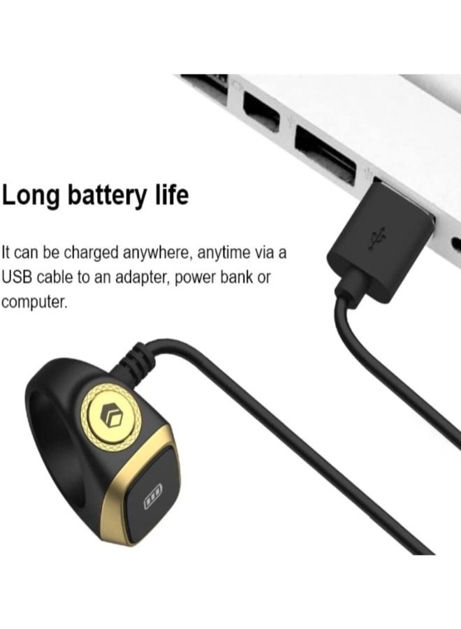 iQIBLA Smart Tasbih Zikr Ring Lite New 2022  only 11.7g 20 MM BROWN - Image 5