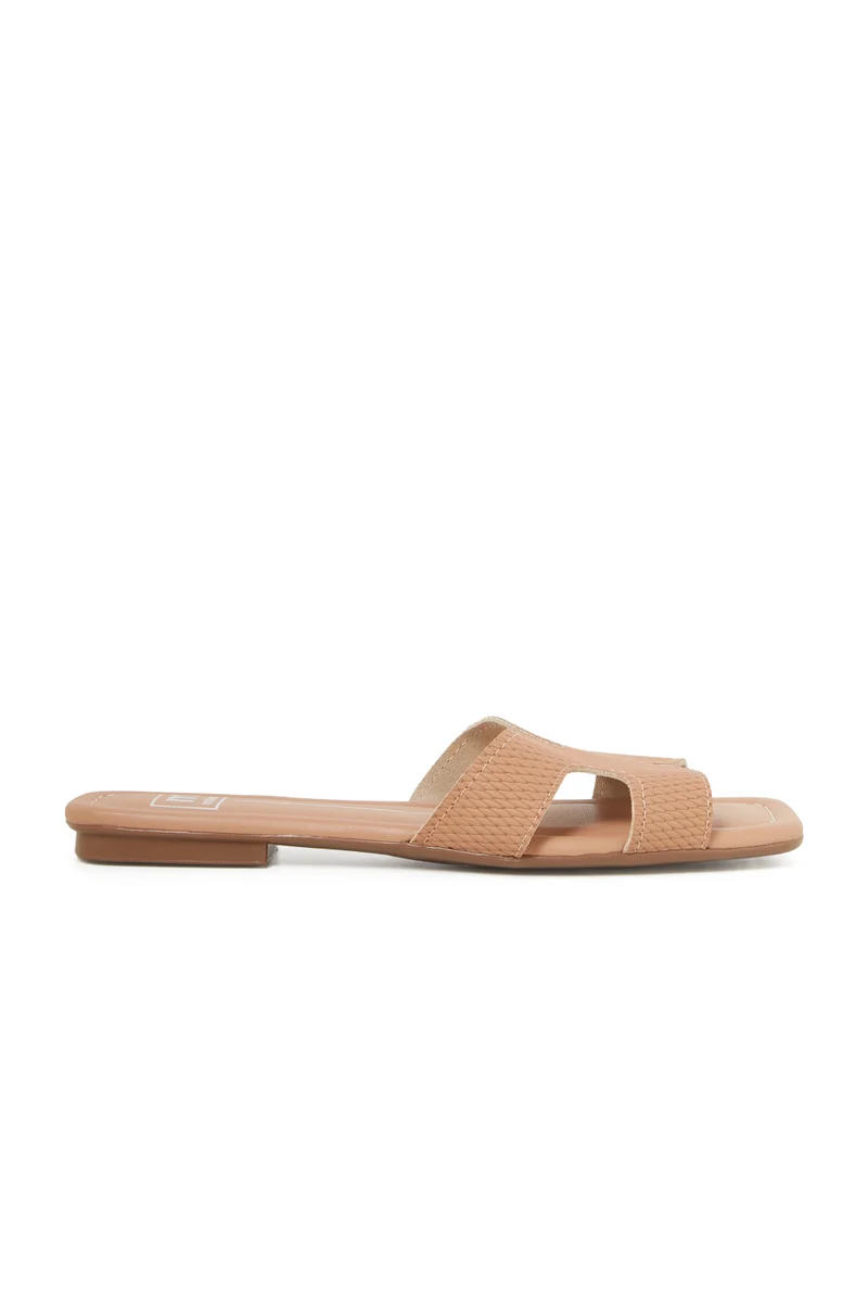 MOLECA MOLECA Ladies Flat Sandals in NUDE | Comfortable Everyday Footwear
