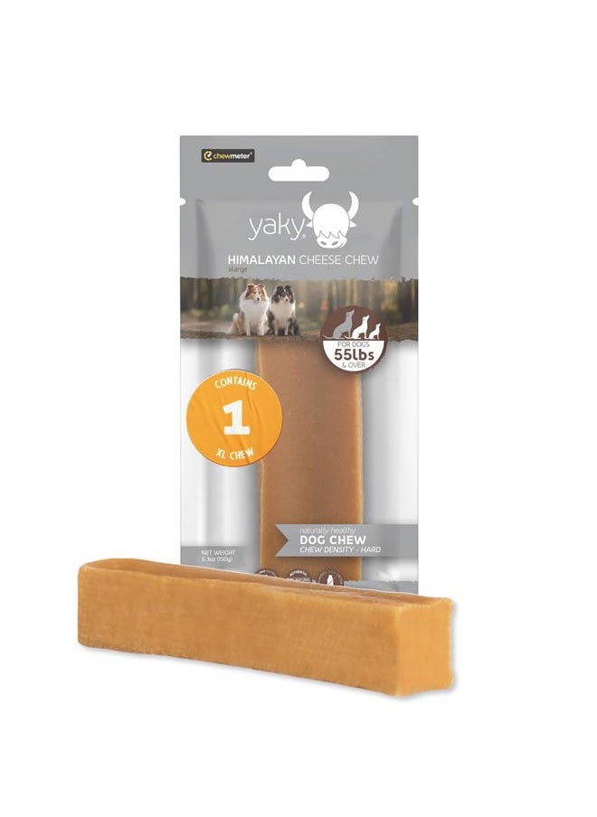 HIMALAYAN PET SUPPLY - Himalayan Yaky Cheese Chew, 100% Natural, Long Lasting, Gluten Free, Healthy & Safe Dog Treats, Lactose & Grain Free, Protein Rich, Stain Free, X-Large, For Dogs 55 Lbs & Over, 5.3 oz - Image 1