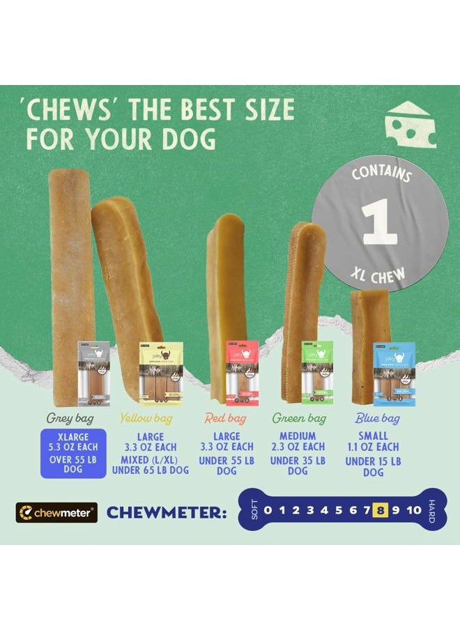 HIMALAYAN PET SUPPLY - Himalayan Yaky Cheese Chew, 100% Natural, Long Lasting, Gluten Free, Healthy & Safe Dog Treats, Lactose & Grain Free, Protein Rich, Stain Free, X-Large, For Dogs 55 Lbs & Over, 5.3 oz - Image 1
