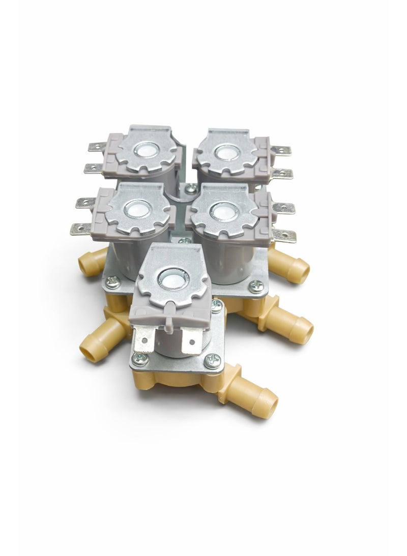 صمام الملف اللولبي خماسي الاتجاهات لغسالة/مجفف الملابس – متوافق مع LG WD22VVS6، WW81126 CTS. - Image 4