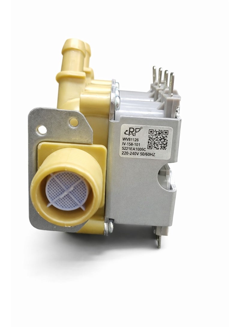 صمام الملف اللولبي خماسي الاتجاهات لغسالة/مجفف الملابس – متوافق مع LG WD22VVS6، WW81126 CTS. - Image 3