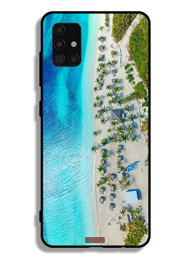 Tolwak Samsung Galaxy A51 4G Protective Case Cover Beach - Image 1