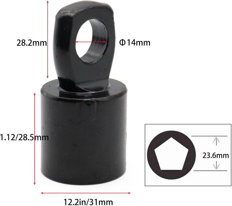 Txouoxt 5194228010 Handle, Spare Wheel Carrier bolt Spare Tire Socket Tool Compatible with Toyota 04-06 Lexus RX330, 07-09 RX350, 18-22 RX350L, 06-08 RX400h, 2004-2023 Highlander, 2004-2016 Sienna - Image 3