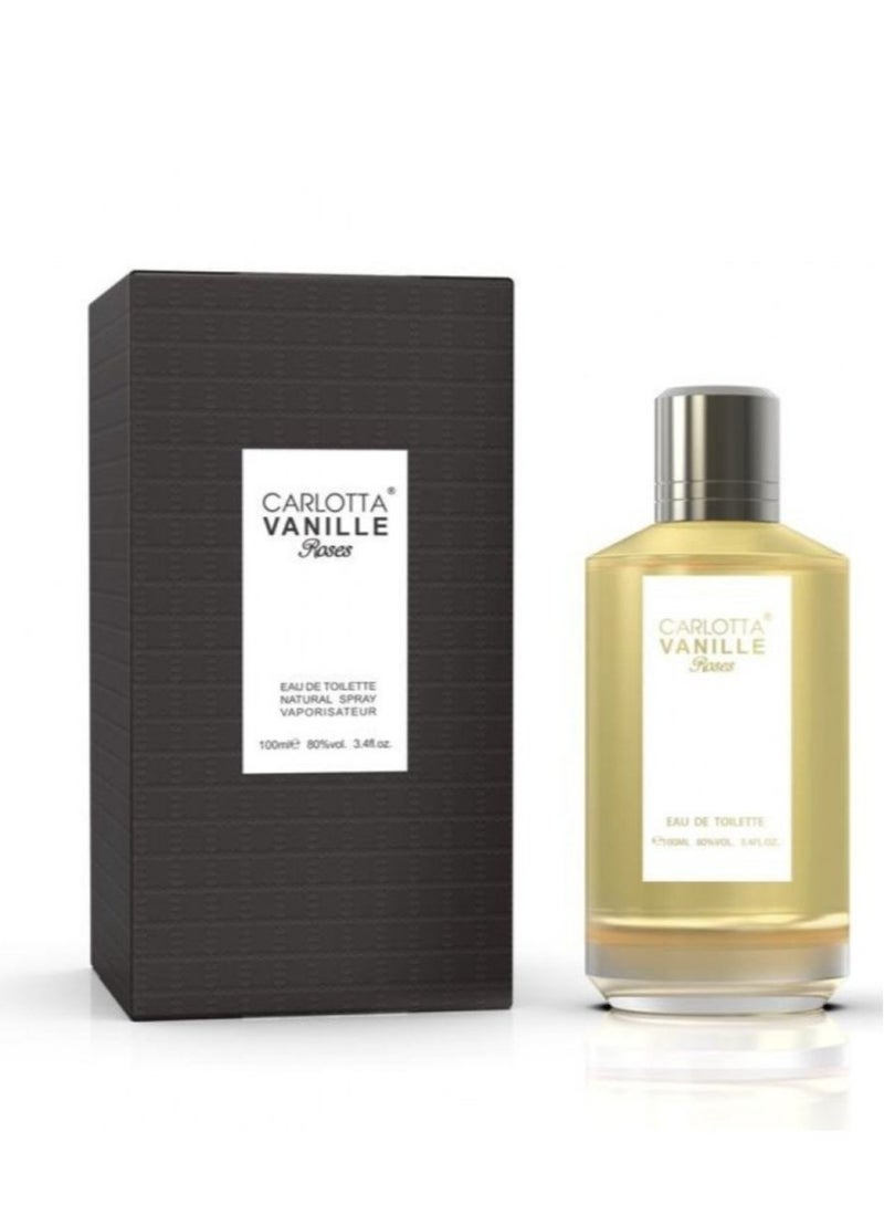 عطر فانيلا روز للجنسين او دي تواليت من كارلوتا 100مل
