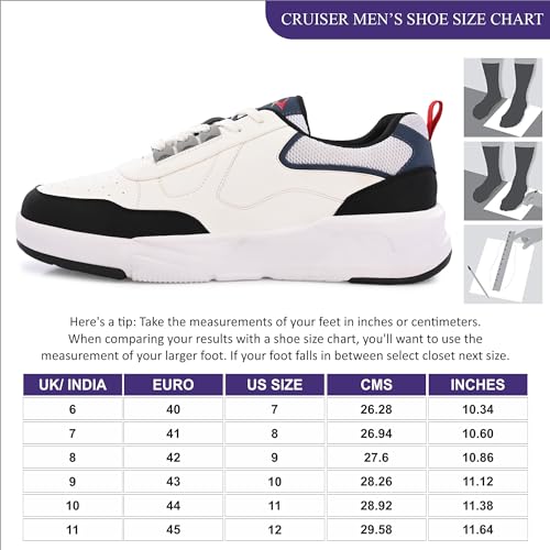 Cruiser Sneaker for Men | Comfort & Style with Soft Cushioned Insole | Trendy Lace-Up Design for Casual Outfits 2602-1 - Image 5