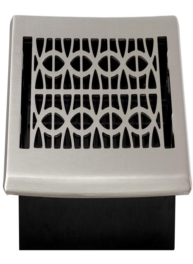 Decor Grates شبكات ديكور ECH410-NKL إكليبس مطلية بسجل الأرضية، 4 إنش × 10 إنش، نيكل - Image 3