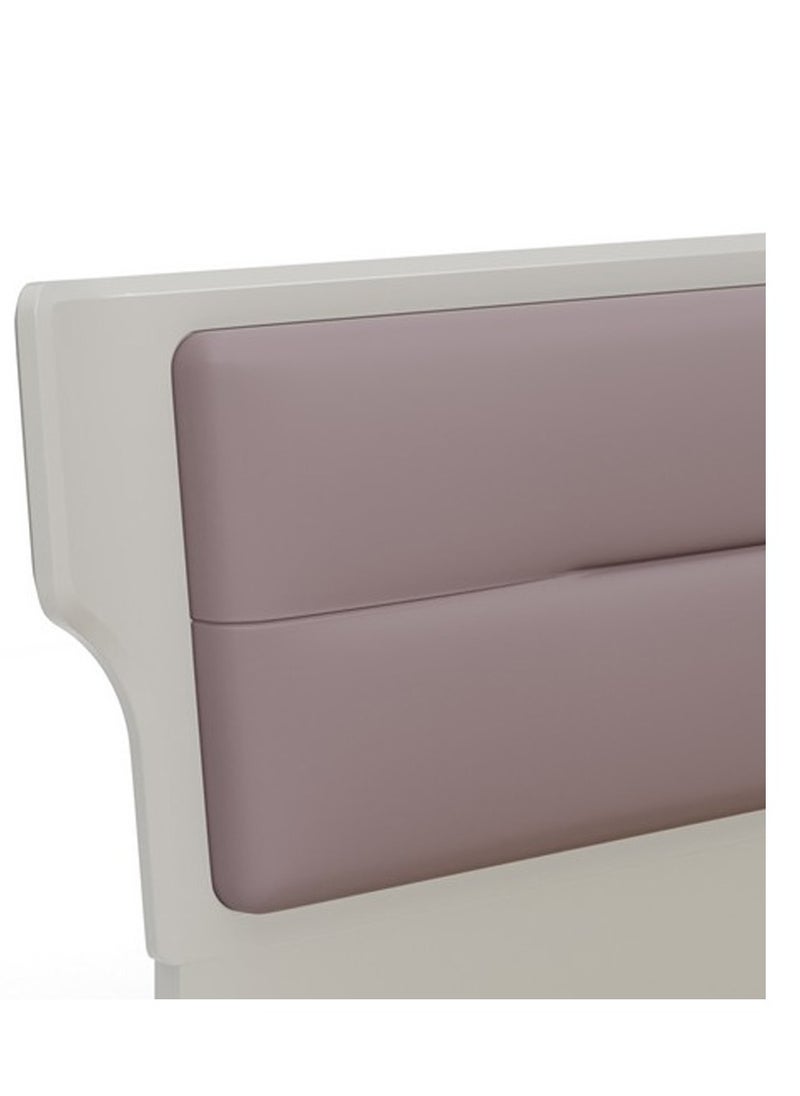 ROYALOAK Phoenix Queen Size Bed with MDF Frame and Leatherette Upholstery, High Gloss Finish, Modern & Durable Design for Bed room.  - Image 4