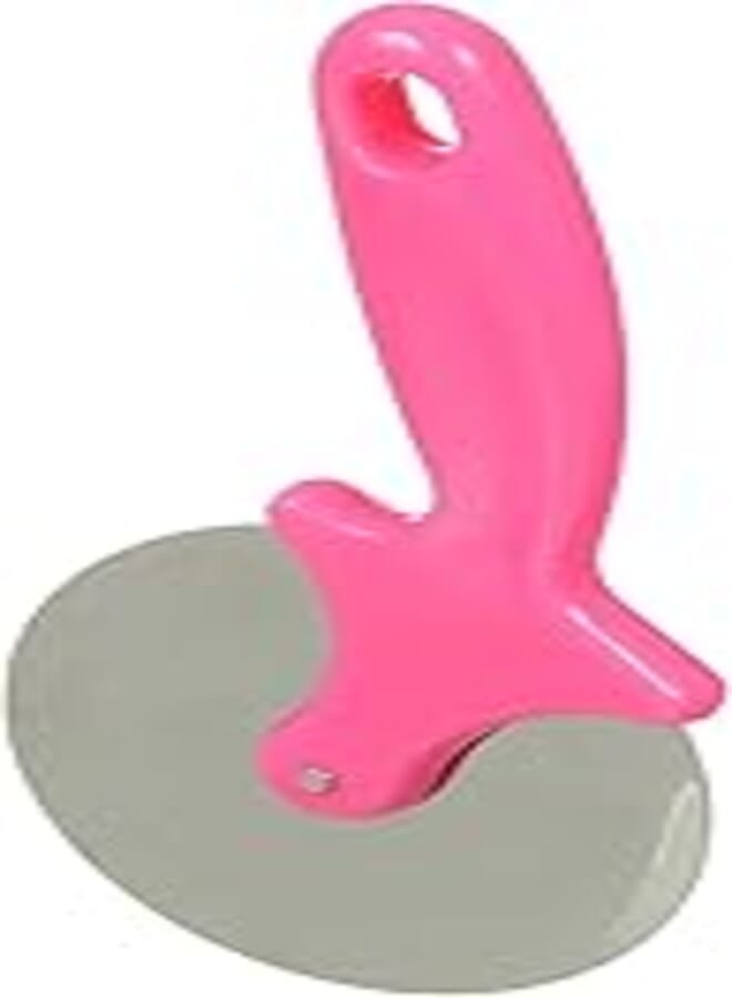Stainless Steel Pizza Cutter, Pink
