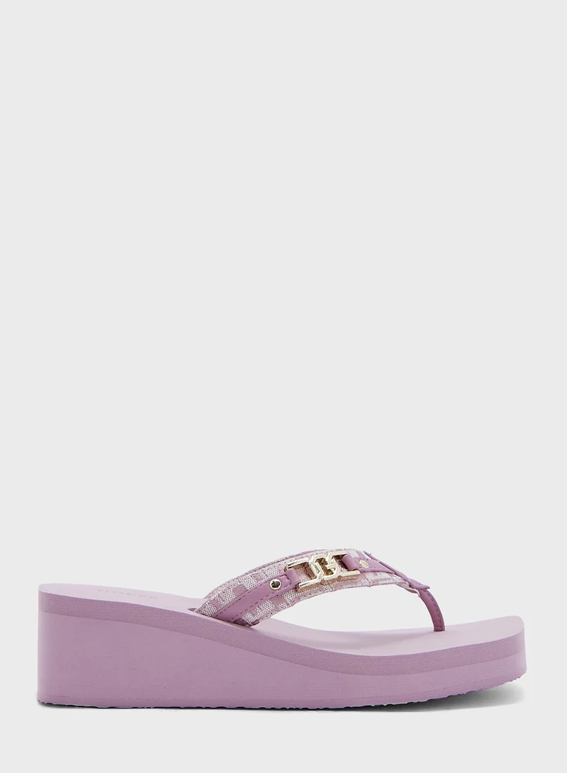GUESS Ediva T Bar Wedge Sandals
