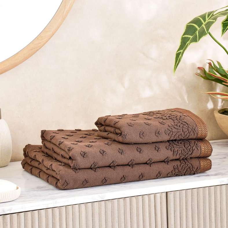 Pan Home منشفة استحمام ماغنوليا - بني - Image 3