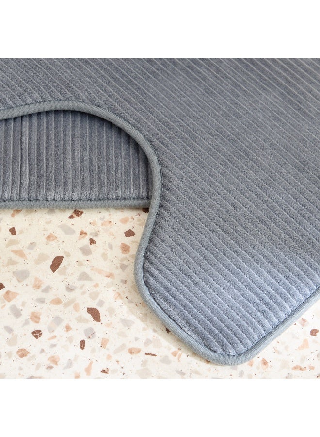 Home Box Luxot 2-Piece Memory Foam Bathmat Set 90  x 60 cm - Image 4