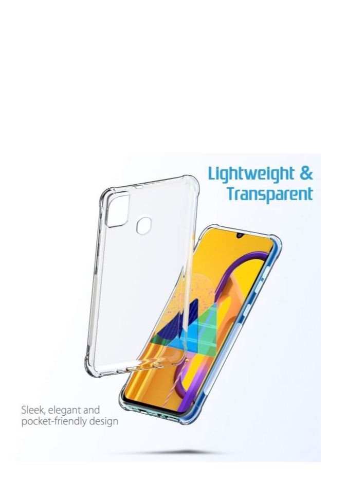 Back Cover Thickened Corners For Samsung Galaxy M30S Clear - Image 2
