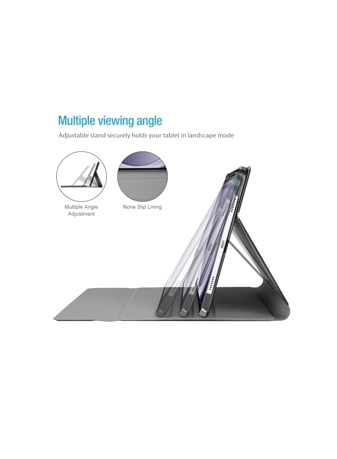 Procases For Galaxy Tab A9 Plus 2023 Keyboard Case Protective Cover Case With Detachable Wireless Keyboard For Galaxy Tab A9 Plus 2023 –Black - Image 4