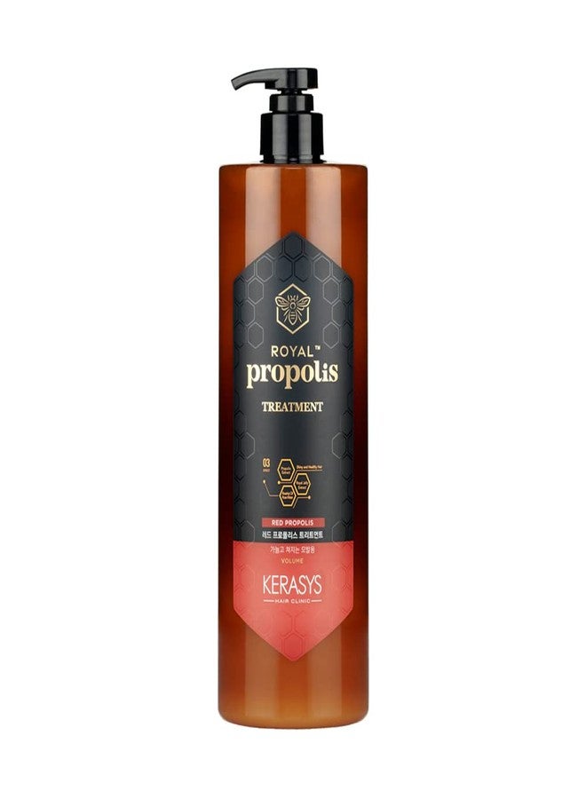 Kerasys Propolis Royal Jelly Extract Rosehip Oil Rose Water Shiny and Healthy Hair Propolis Red Volume 33.8 fl oz / 1L (Treatment, 1-Pack) - Image 1