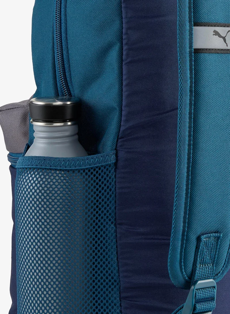 Puma Midnight Petrol-Moody Gray Phase Color Block Backpack  | Best Price UAE