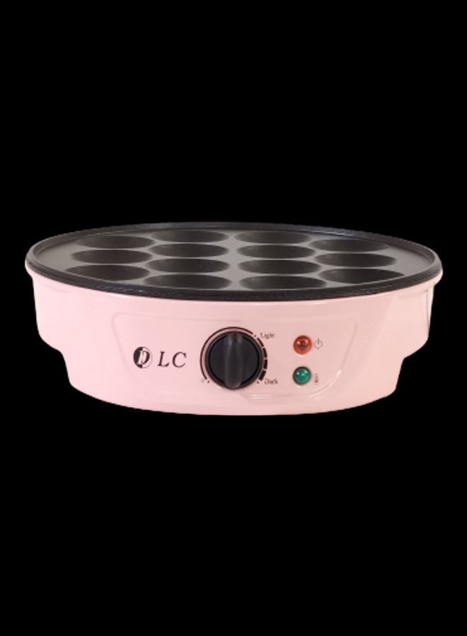 دي إل سي  ماكينة صنع البانكيك الصغير 14 قطعة 750 W DLC-38242 وردي - Image 1