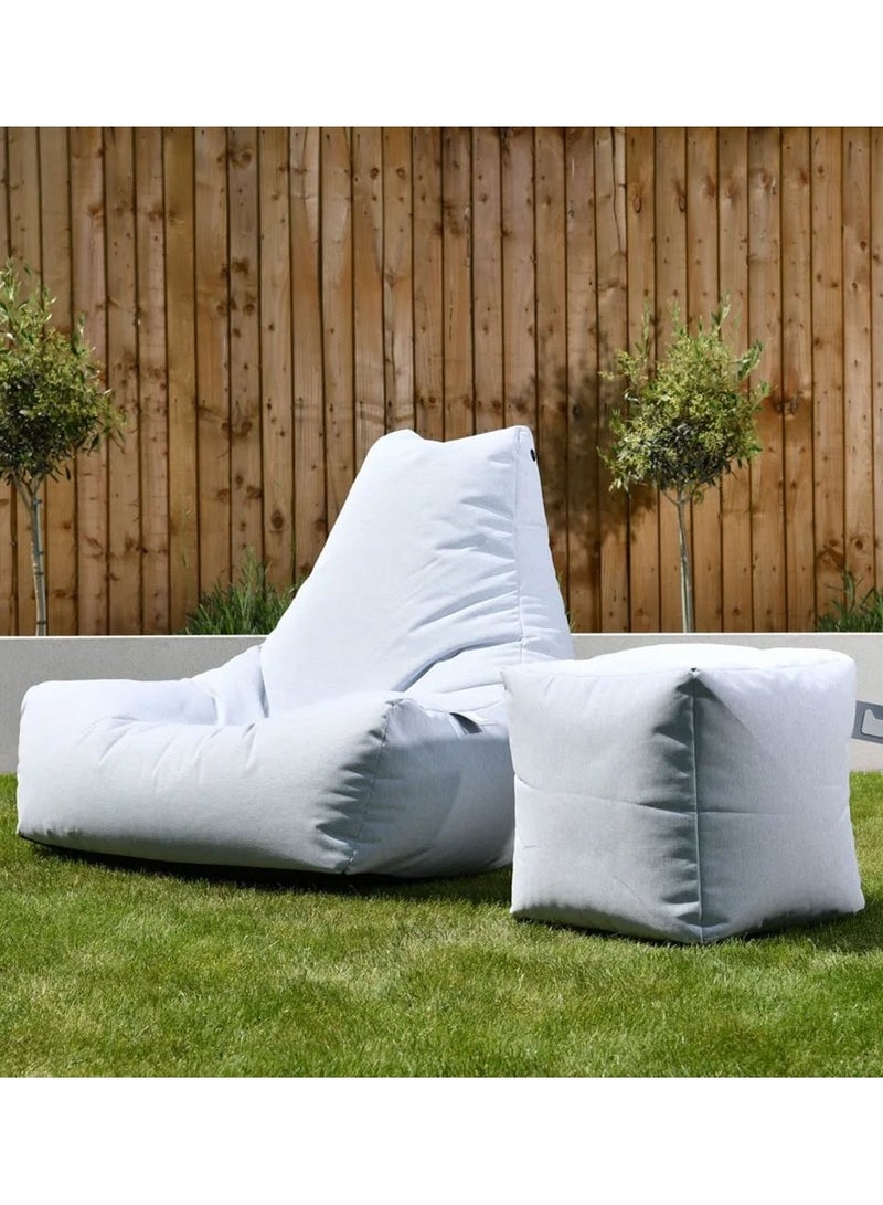 Extreme Lounging Extreme Lounging® - Original Pastel B-Box Pouf - Made in UK - Premium Quality Double Stitched Ottoman - UV Protected & Waterproof Stool, Ideal for Indoor & Outdoor Use - 40x40x40cm - Green - Image 4