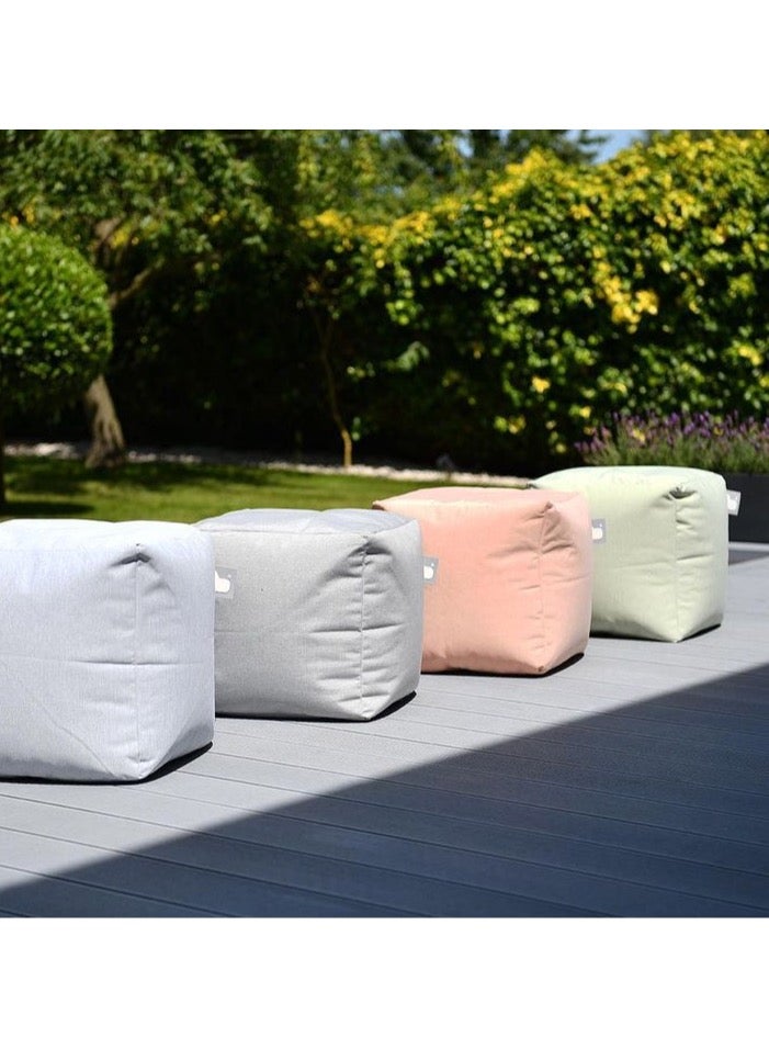 Extreme Lounging Extreme Lounging® - Original Pastel B-Box Pouf - Made in UK - Premium Quality Double Stitched Ottoman - UV Protected & Waterproof Stool, Ideal for Indoor & Outdoor Use - 40x40x40cm - Green - Image 5