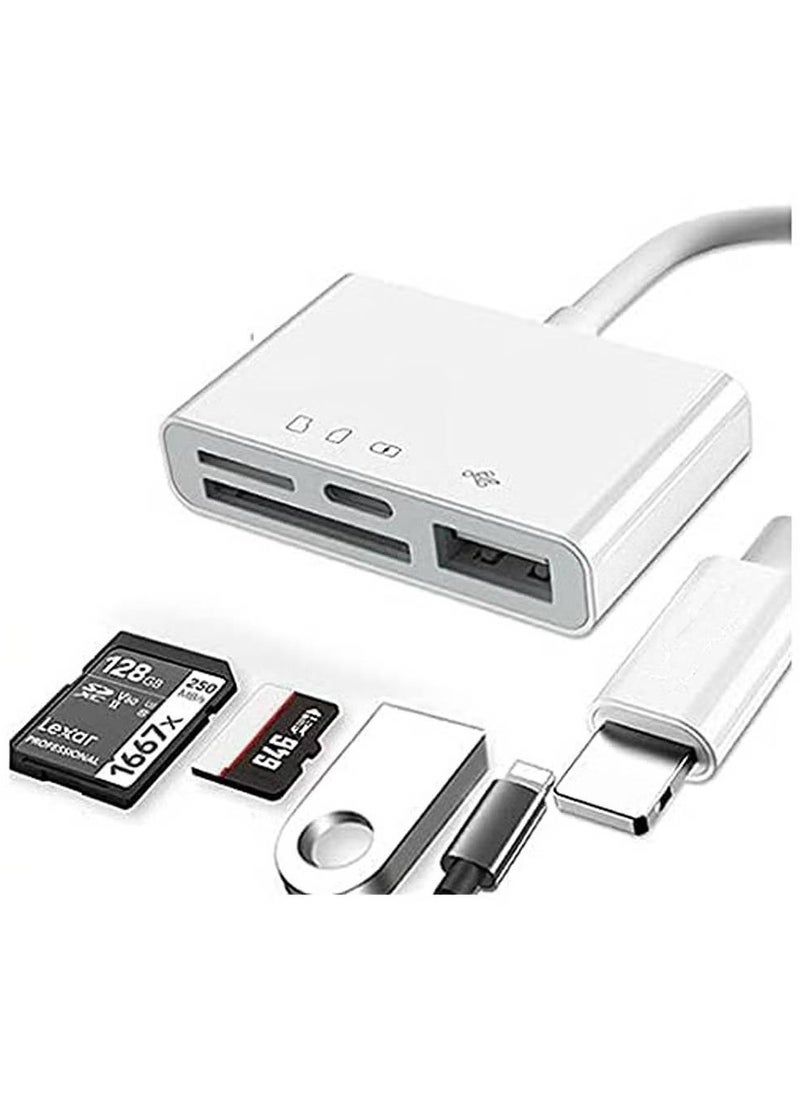 LIXES - GS12 OTG Adapter Dual Lightning to TF SD USB - Image 1