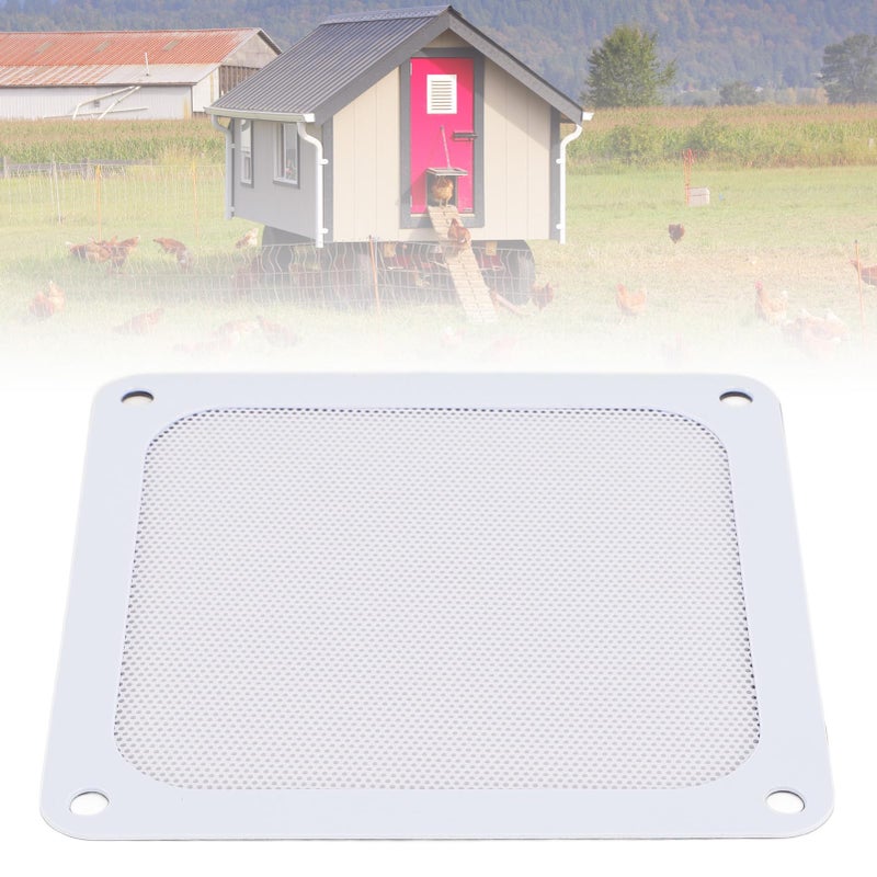 White Magnetic Dust Filter Frame 4PCS 120mm PVC Fan Mesh Grills For PC Computer Case Ventilation - Image 4