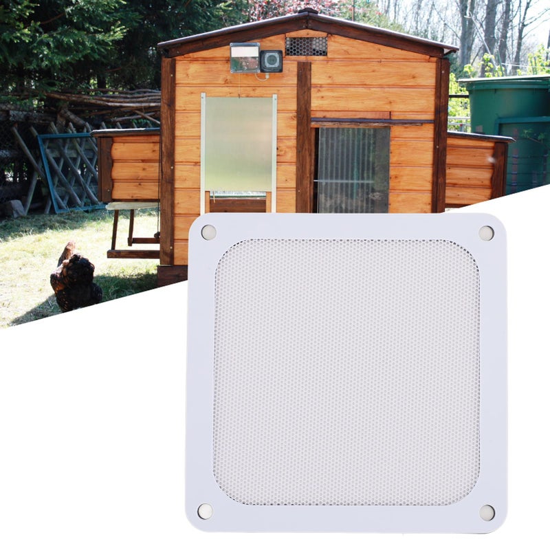 White Magnetic Dust Filter Frame 4PCS 120mm PVC Fan Mesh Grills For PC Computer Case Ventilation - Image 3