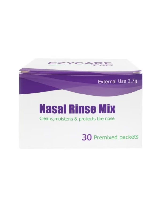 EzyCare Plus Nasal Rinse Mix 30s – Gentle Saline Solution for Nasal Hygiene & Comfort