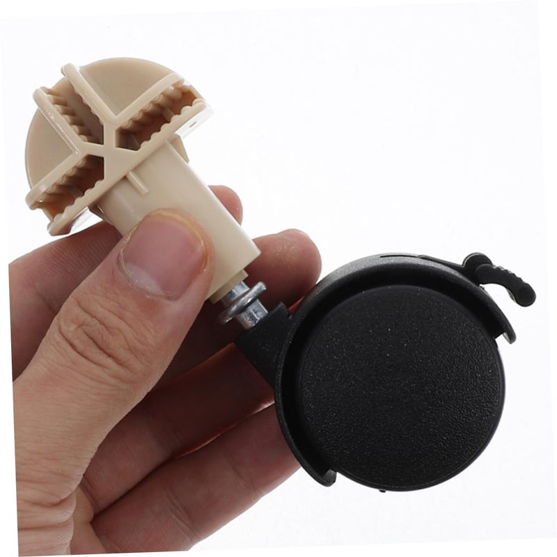 2Pcs Small Caster Wheels For Pet Kennel Cat Cage Easy Assembly Replacement Wheels Black - Image 5