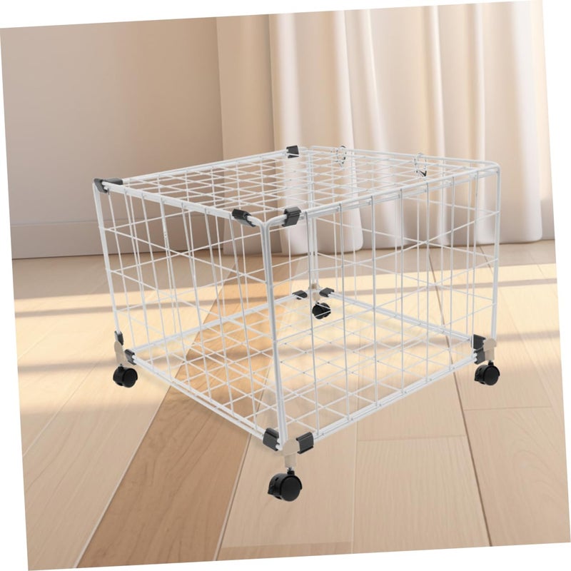 2Pcs Small Caster Wheels For Pet Kennel Cat Cage Easy Assembly Replacement Wheels Black - Image 4