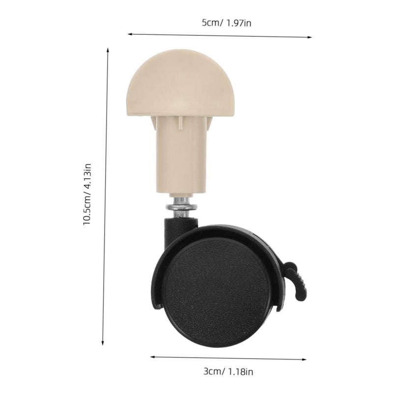 2Pcs Small Caster Wheels For Pet Kennel Cat Cage Easy Assembly Replacement Wheels Black - Image 3