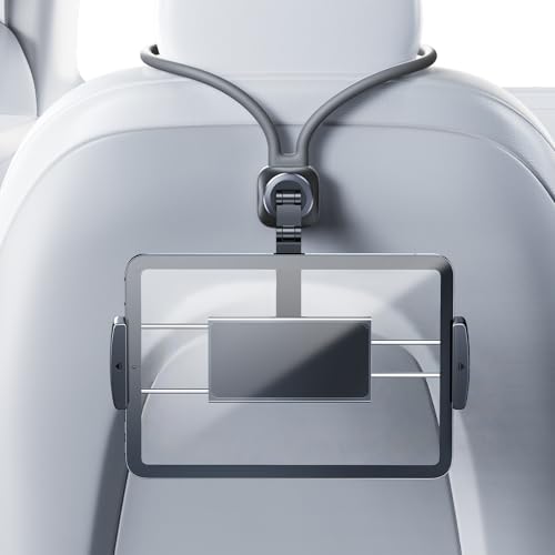 DICMKY Car iPad Tablet Holder Back Seat Accessories for TeslaSportBucketPerformance Seats Rear Headrest Tablet Hanger Mount for KidsAdults Road Trip Essentials with Car TVEntertainment Gadgets - Image 1