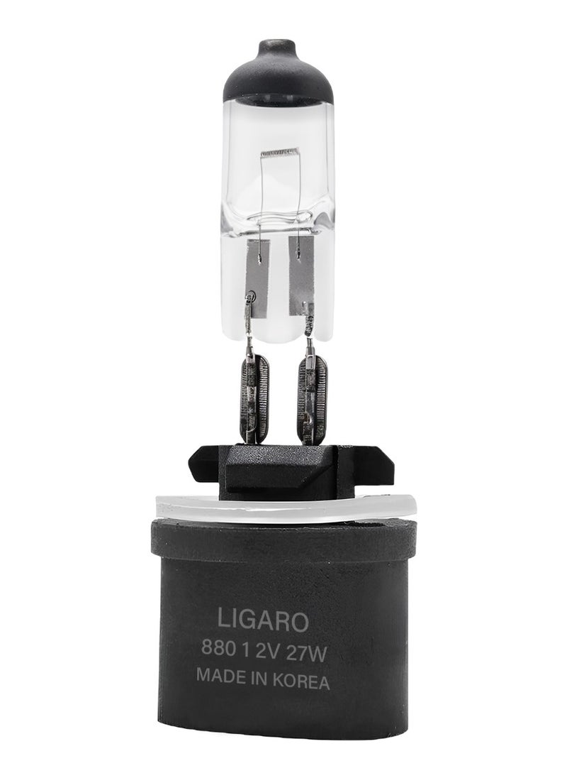 LIGARO - Ligaro 880 12V 27W Halogen Headlight Bulbs Ultra Bright 5000K Filament Light with 620 Lumens and 1000 Hours Lifespan 1pcs BL 10305 - Image 1