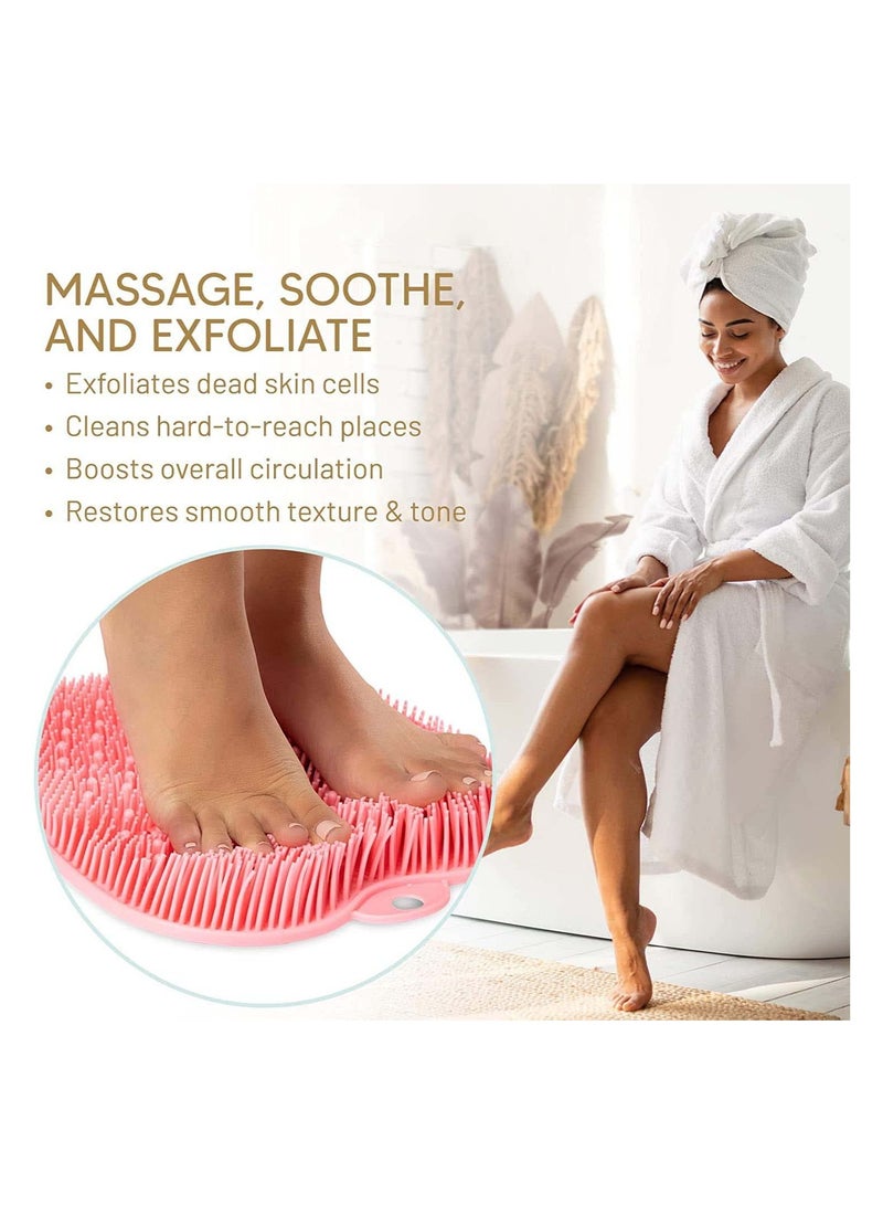 SYOSI Foot Scrubber Cleaner Massager Shower Foot Care for Use in Shower for Men Women to Improve Circulation Soothe Achy Feet Reduce Pain Non Slip Suction Cups  - Image 3