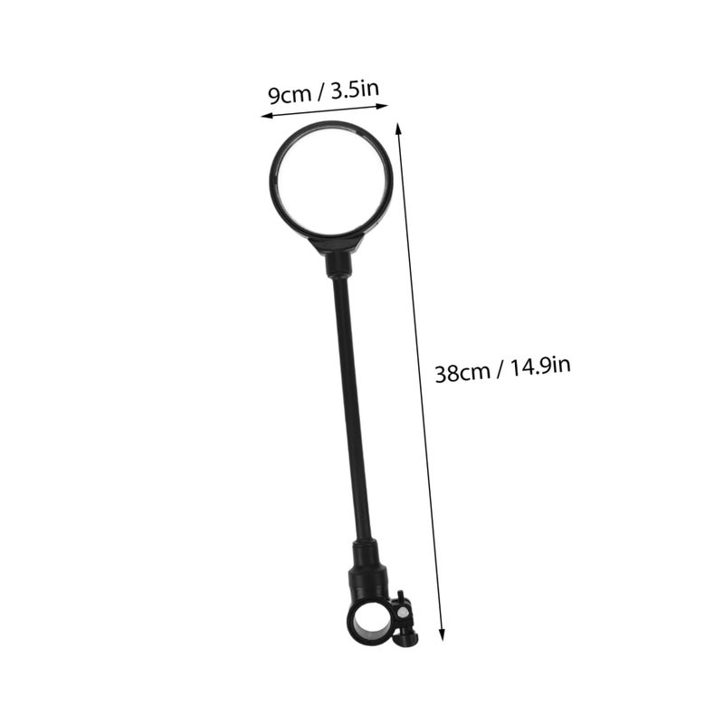Universal Bicycle Rear View Mirror Convex Handlebar Mount Easy Install Broad Compatibility - Image 3