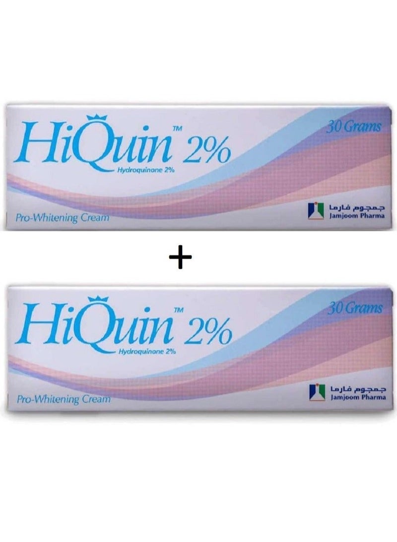 هاي كوين عبوتين من كريم تبييض هاي كوين 2% الاحترافي 30 جرام - Image 1