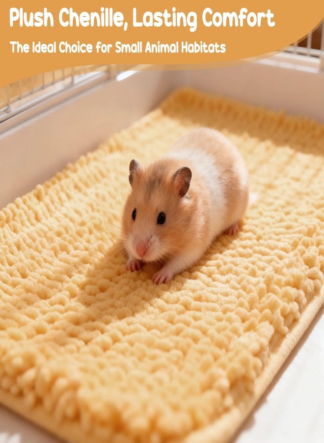 Huiguli 6 Pcs Guinea Pig Cage Liner, 20x12 Inch Washable Fleece Bedding Mats & Reusable Pee Pads for Rabbits and Small Animals (Multiple Colors) - Image 4