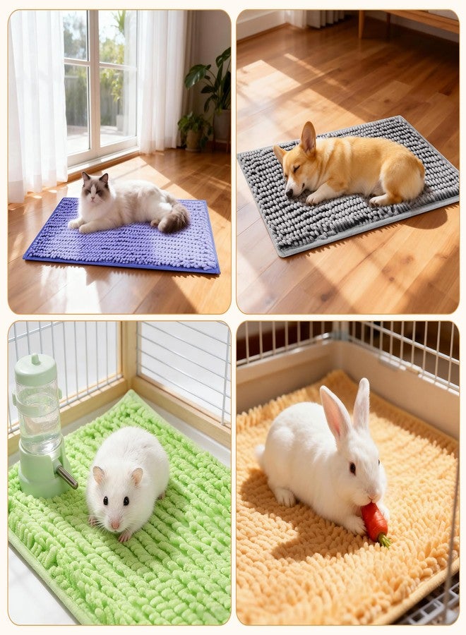 Huiguli 6 Pcs Guinea Pig Cage Liner, 20x12 Inch Washable Fleece Bedding Mats & Reusable Pee Pads for Rabbits and Small Animals (Multiple Colors) - Image 5