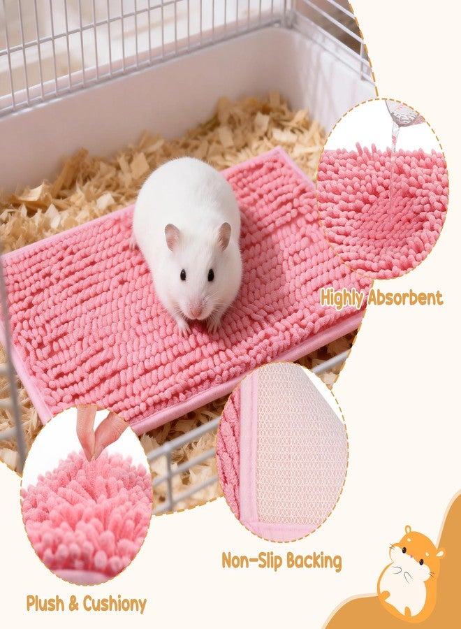 Huiguli 6 Pcs Guinea Pig Cage Liner, 20x12 Inch Washable Fleece Bedding Mats & Reusable Pee Pads for Rabbits and Small Animals (Multiple Colors) - Image 3
