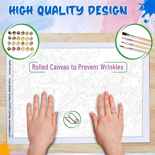 Ledgebay Paint by Numbers Kit for Adults: Beginner to Advanced Number Painting Kit - Fun DIY Arts & Crafts | Color by Numbers for Adults - Kits Include - (The Road Home 16" x 20" Unframed) - Image 5