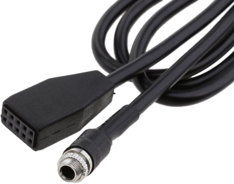 klarakoCar 3.5mm Jack Socket Female Input Interface AUX Adapter Cable For BMW E46 - Image 5