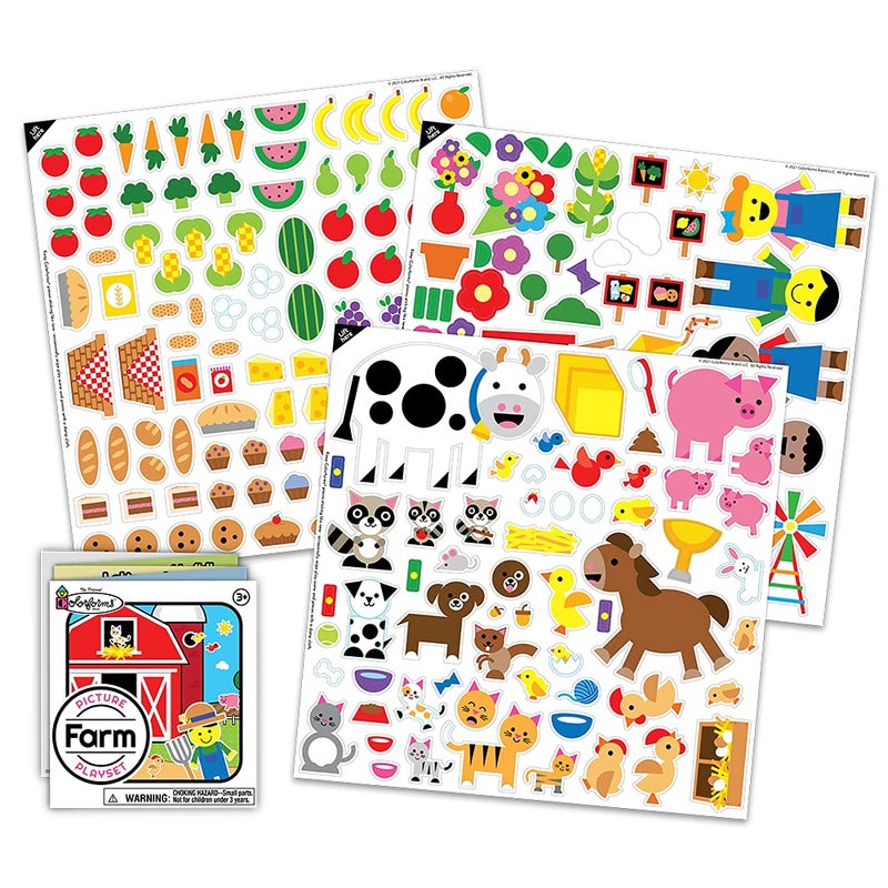 Colorforms Stickers for Kids â€“ Sticker Book, Farm Picture Playset, Arts and Crafts, Toddler Stickers, Repositionable Pieces for Endless Story Fun, for Boys and Girls, Ages 3+ - Image 4