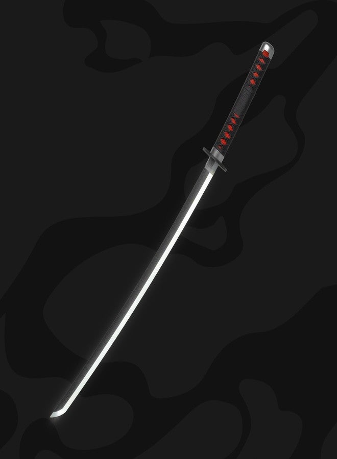 Offo سيف كاتانا نيون LED لشخصية تانجيرو كامادو من أنمي قاتل الشياطين - سيف أنمي مضيء بالحجم الطبيعي بطول 100 سم، مثالي للعب الأدوار والعرض والتدريب | هدية أنيقة للمعجبين والأطفال والمراهقين وهواة الجمع - Image 2