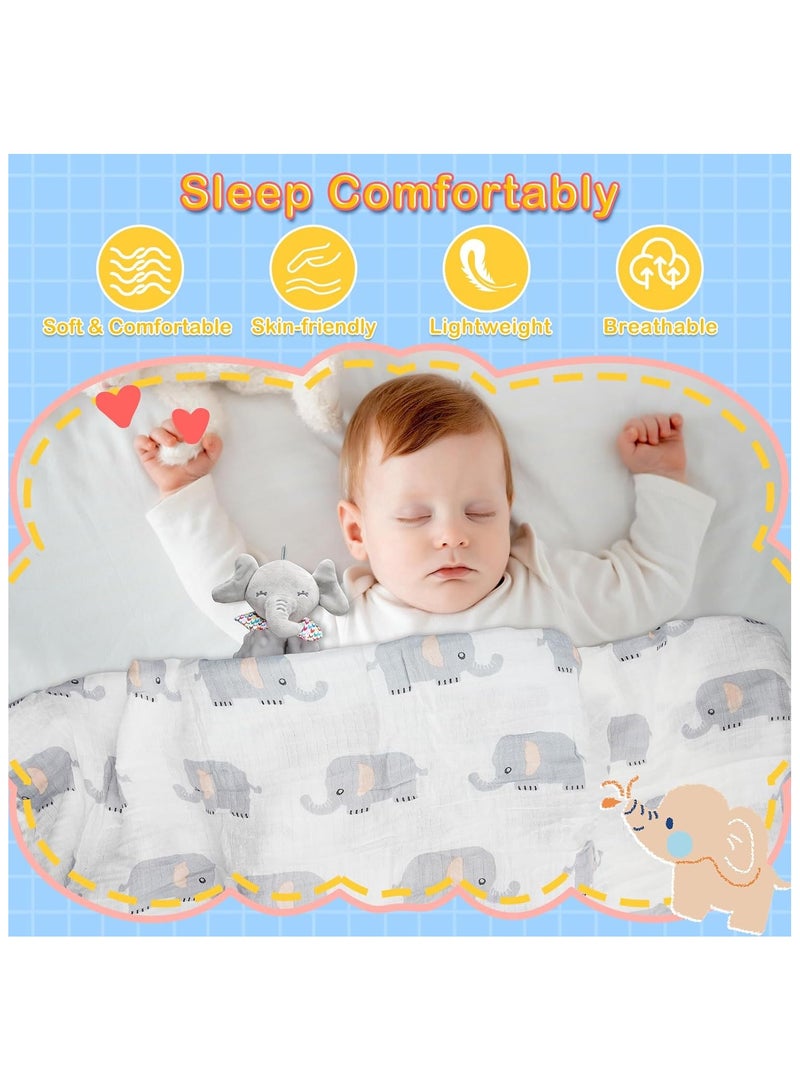 NNEWVANTE Baby Boy Gift Basket Set, 8Pcs Newborn Baby Essentials Baby Gift Baskets Set, Cute & Practical Baby Boy Gift Baskets for Newborn, Baby Boy Gifts, Best Welcome Baby Gift & Gender Reveal Gift Basket - Image 4