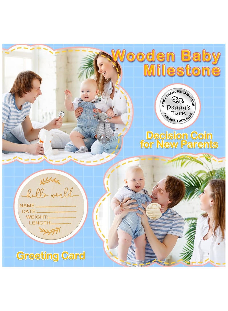 NNEWVANTE Baby Boy Gift Basket Set, 8Pcs Newborn Baby Essentials Baby Gift Baskets Set, Cute & Practical Baby Boy Gift Baskets for Newborn, Baby Boy Gifts, Best Welcome Baby Gift & Gender Reveal Gift Basket - Image 5