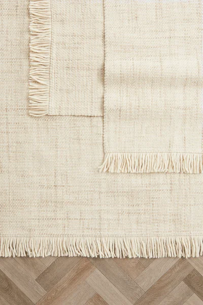 H&M Fringed Wool-Blend Rug